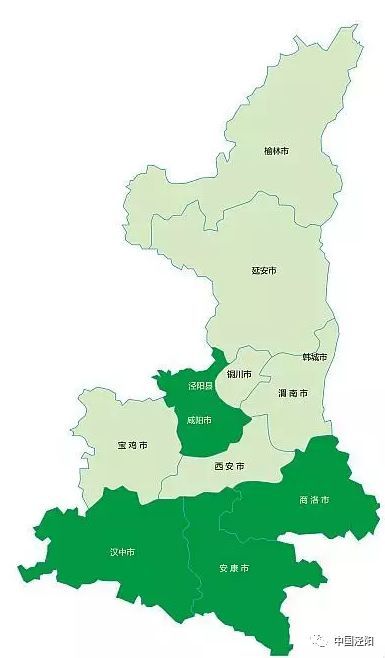 陕西地图